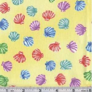   Wide Under The Sea Shells Fabric By The Yard: Arts, Crafts & Sewing