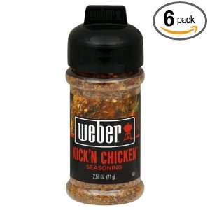 Weber Grill Seasoning Kickn Chicken Grocery & Gourmet Food