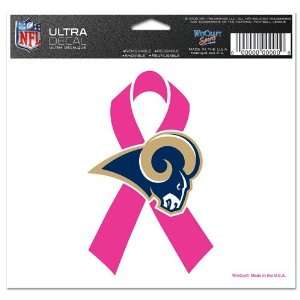  St. Louis Rams Ultra decals 5 x 6   colored Everything 