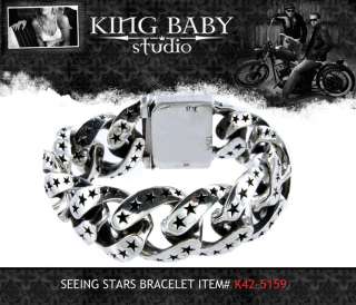 King Baby Studios SEEING STARS LG LINK Bracelet Silver  