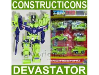 Transformers KO Remake G1 Combiner/Gestalt DEVASTATOR Constructicons 