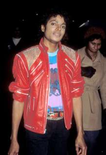 Micheal Jackson Beat it Vintage Leather Jacket3XL  5XL  