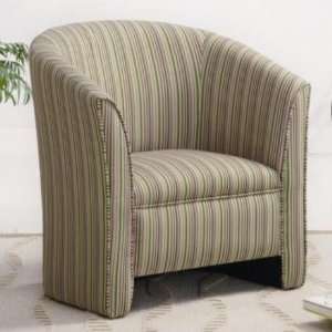  Stripe Fabric Upholstered Accent Chair: Home & Kitchen