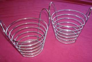Set of 2 Metal Baskets 6 1/2 X 6 1/2 NWOT  
