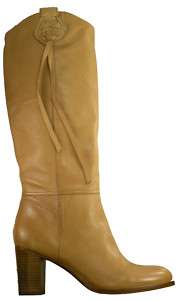 New $348 Coach Selena Leather Women Boots US 9 Tan  