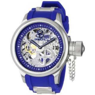 Invicta Mens 1089 Russian Diver Mechanical Skeleton Dial Blue 