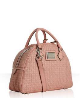 Dolce & Gabbana pink woven leather Miss Biz bowler bag  BLUEFLY up 