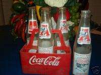 Vintage Coke Bottles & Carrier   Paul Bear Bryant  