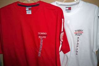 Mens Tommy Hilfiger Tommy Jeans T Shirt/Jersey (Red, White) M, L, XL 