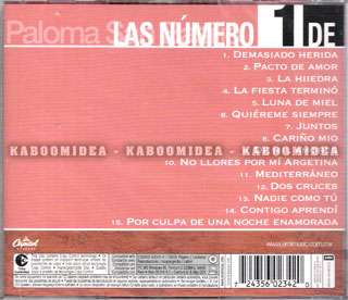 PALOMA SAN BASILIO Las Numero 1 De CD New & Sealed EXITOS  