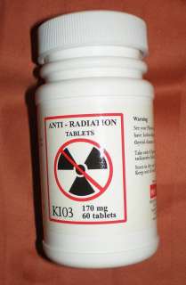 KIO3 Potassium Iodate Nuclear Anti Radiation 170 mg  