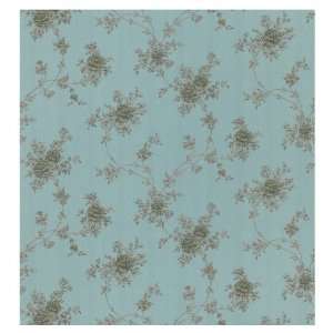 Brewster Wallcovering Moire Floral Wallpaper CR4049  