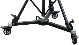 Three tripod tie down feet for the Jib stand are made of alluminum 