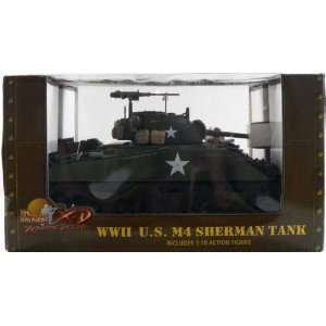   Ultimate Soldier XD WWI U.S. M4 Sherman Tank with Figure 118 Scale