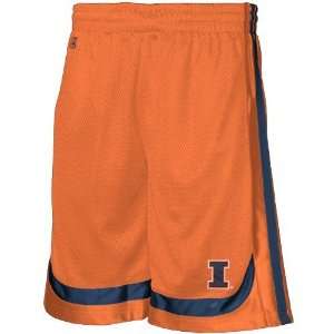  Illinois Fighting Illini Orange Pacer Mesh Shorts Sports 