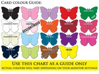CLICKHERE to see our card colour guide.