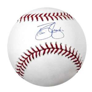 David Justice Atlanta Braves Autographed Baseball:  Sports 