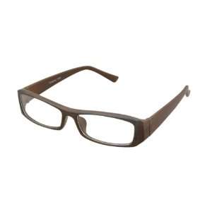   Plastic Wood Grain Frame Clear Lens Plano Glasses: Home Improvement