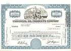 UNIVERSAL OIL PRODUCTS CO Stock Cert, 108 shares, 1975