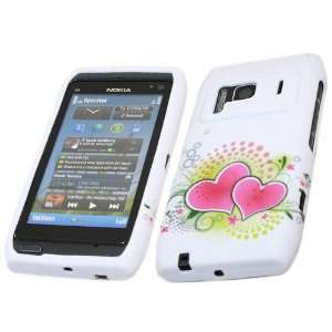  LOVE POTION WHITE PINK HEARTS Super Hydro Gel TPU Protective Armour 