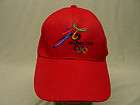 BEIJING 2008 OLYMPICS   RED   EMBROIDERED   LIGHTWEIGHT BALL CAP HAT