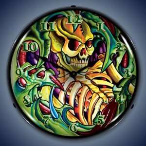  Colorful Tattoo Skull Lighted Wall Clock: Everything Else