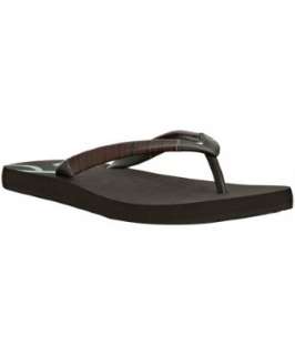 Paul Smith brown rubber vintage multistripe thong flip flops with tote 