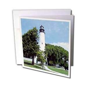   Key West Lighthouse   Greeting Cards 12 Greeting Cards with envelopes