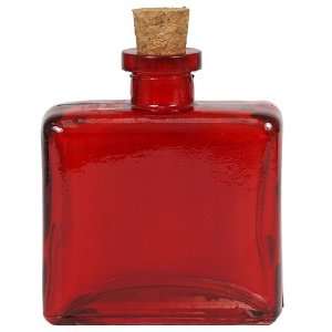   Red Matic Recycled Glass Decorative Bottle: Everything Else