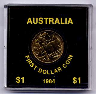   1984 First Australian Dollar Coin $1 in the Original Mint Case