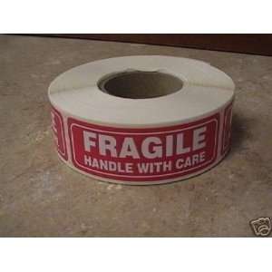   1x3 FRAGILE Handle with Care Shipping Labels Stickers: Office Products