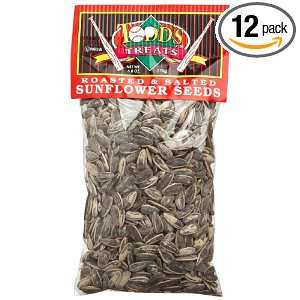   Roasted & Salted Sunflower Seeds (in shell), 6 Ounce Bags (Pack of 12