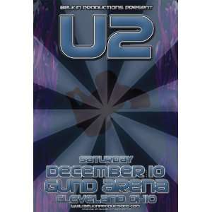  U2 Gund Cleveland Ohio Original Concert Poster MINT