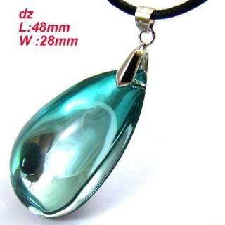   Crystal Glass Teardrop Bead Varied Pendant Necklace Jewelry Top  