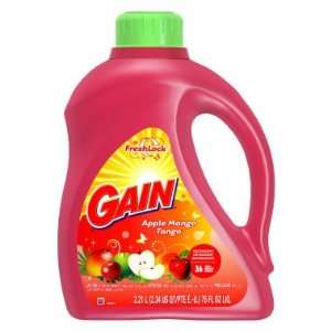  Gain Liquid Detergent   Apple Mango Tango Scent, 75 oz 