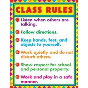   17 Pack CARSON DELLOSA CHARTLET CLASS RULES 17 X 22 