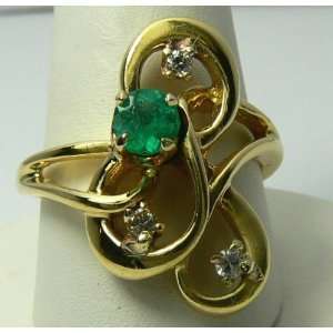    Incredible Colombian Emerald & Diamond Ring 
