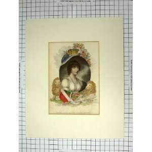   1809 COLOUR PORTRAIT LADY CATHERINE HOWARD ENGRAVING
