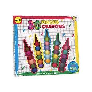 Alex Finger Crayons   30 Pieces Toys & Games