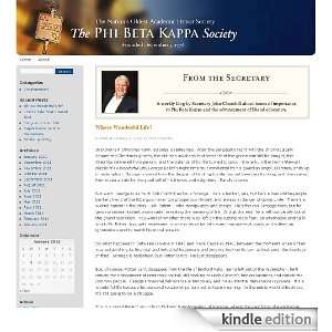  Phi Beta Kappa: From the Secretary: Kindle Store: Phi Beta Kappa 