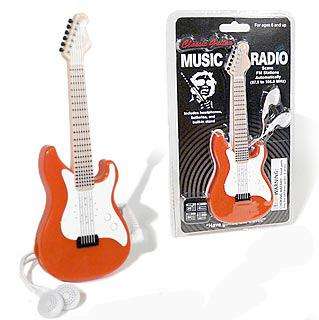 Guitar FM Scan Radio   Red NEW COOL GIFT  