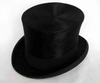 VINTAGE EDWARDIAN MENS BLACK SILK TOP HAT SCOTT & CO BY APPOINTMENT TO 