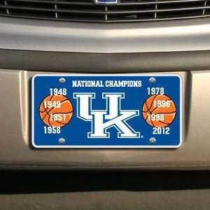   Basketball National Champions Color Frost Years License Plate Sports