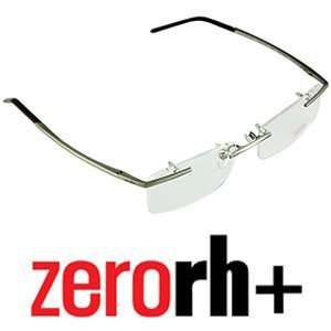  ZERO RH Eyeglasses Frames Gunmetal Silver/Brown Health 