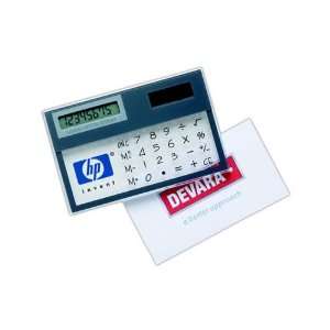  Transparent solar powered pocket calculator with flat 