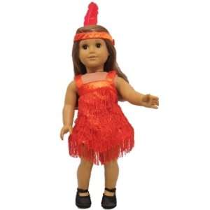  Rebeccas Flapper Dress for American Girl 18 Dolls: Toys 