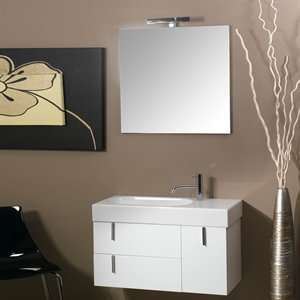   Nameeks Set NE1 Glossy White Enjoy Bathroom Vanity: Home Improvement