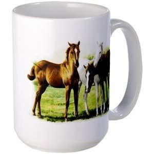  Large Mug Coffee Drink Cup Trio of Horses: Everything Else