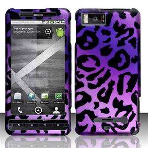 For Motorola Droid X X2 HARD Protector Case Snap on Phone Cover Purple 