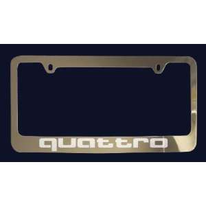  Audi Quattro License Plate Frame (Zinc Metal): Everything 